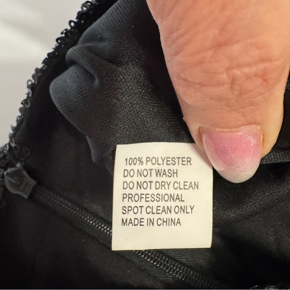 IEENA for Mac Duggal Black Sequin Cutout Gown Size 2 NWT - Picture 10 of 16